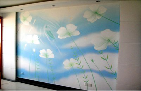 漳州画墙绘怎么画好白云的蓬松感？