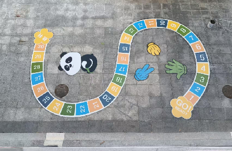 漳州地面游戏彩绘