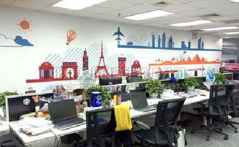 漳州教你设计办公室墙绘的方法。