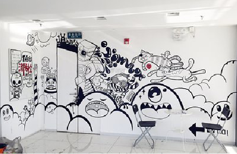 漳州手绘墙并非传统涂鸦。